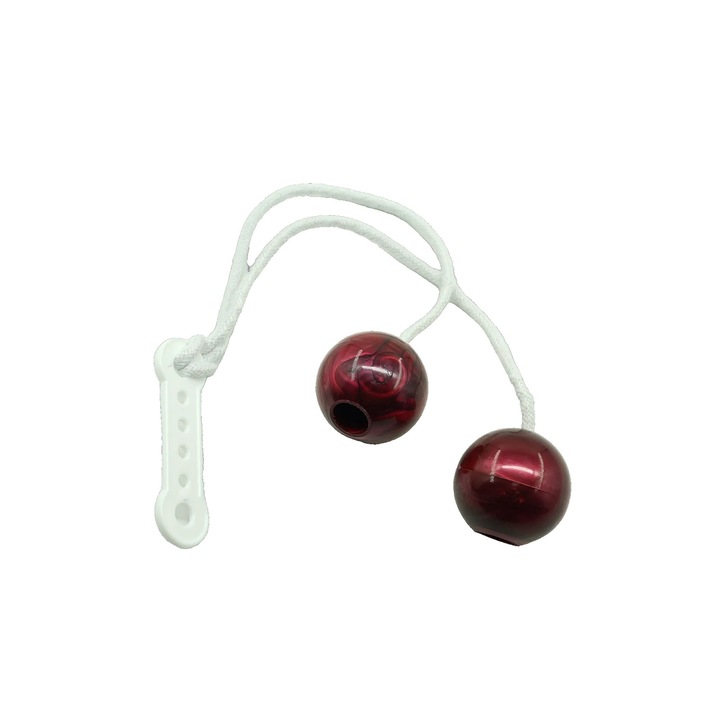 Interaktív játék, 2 db clackers golyó szett, stresszoldó, felnőtteknek és gyerekeknek, műanyag, 40 mm, bordó, Dactylion®