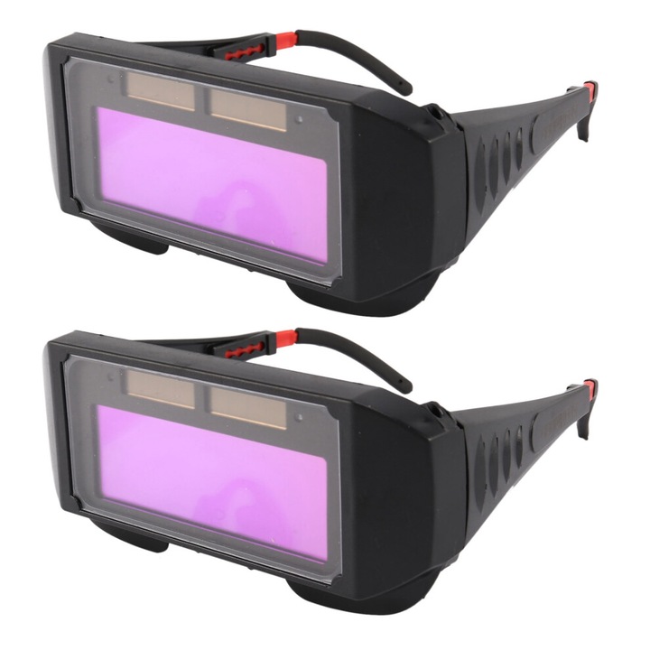 Set 2 ochelari sudura autointunecare, negru, 150x70mm