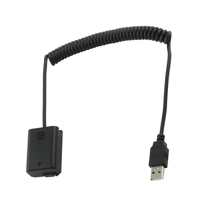 Adaptor alimentare extern pentru aparat foto, compatibil Sony, portabil, USB 5V-5.5V, 7.2V-8.4V