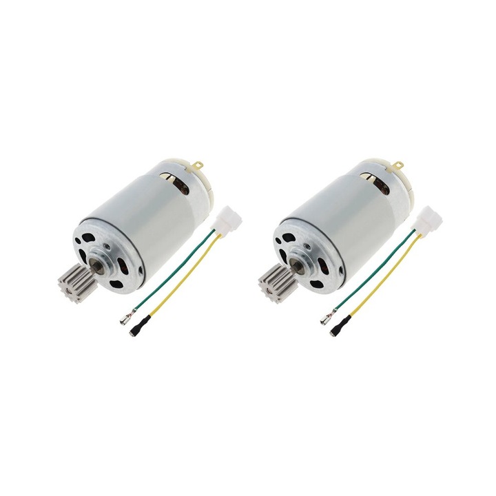 12V 20000RPM elektromos motor 12 foggal gyermekautókhoz, 2 darabos szett, fém