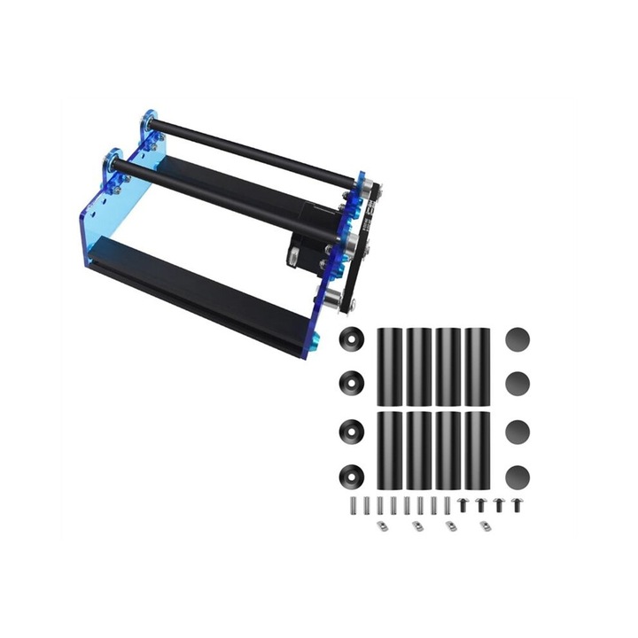 Modul rotativ pentru gravare cilindrica, negru, metal, 1 set
