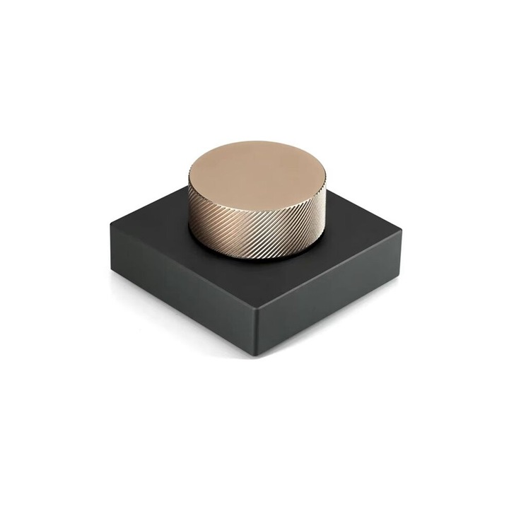 Asztali hangerőszabályzó gomb, alumínium, metál szürke, arany, 2.4G vezeték nélküli, USB, RGB, 5V
