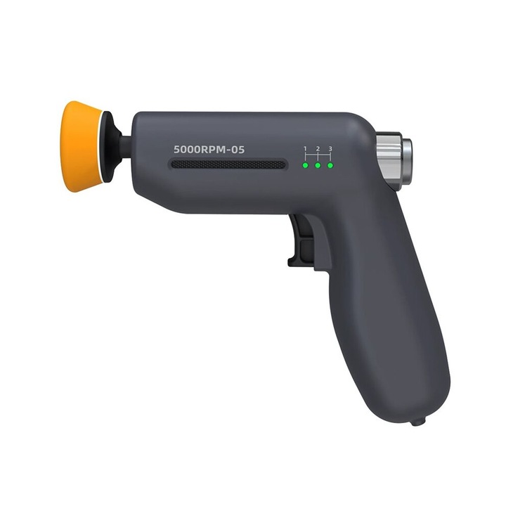 Ergonomikus 12V-os autópolírozó, fekete