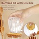 Set 2 borcane din sticla, AFKSMILE, Recipient depozitare in Bucatarie, 700 ml, Rotund, Suprafata Exterioara Striata, Capace cu garnitura din silicon, Cu lingurita din lemn, Impermeabil, Pentru zahar, cafea, ceai sau condimente, 9*8*12.5cm, Maro