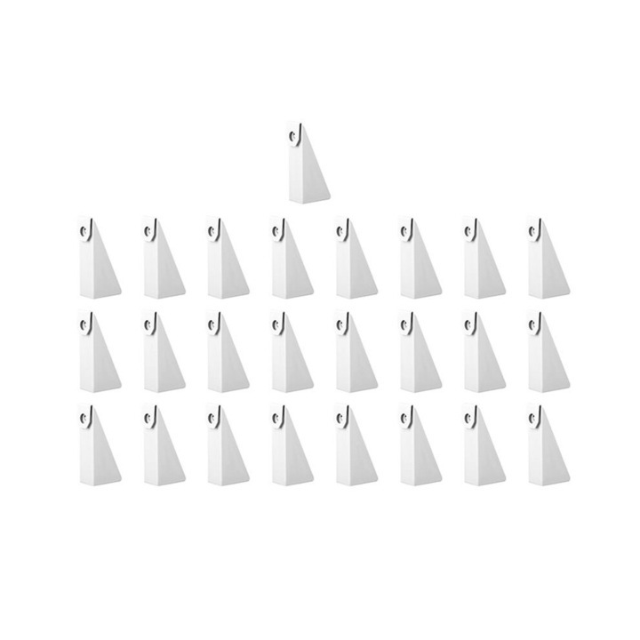 25 db alumínium ék K-stílusú ereszcsatornákhoz, fehér, 3.5x5cm