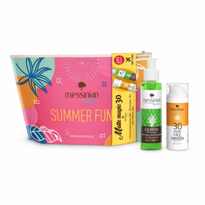 Set Messinian Spa Matte Magic SPF30 50ml si gel de aloe vera 100ml