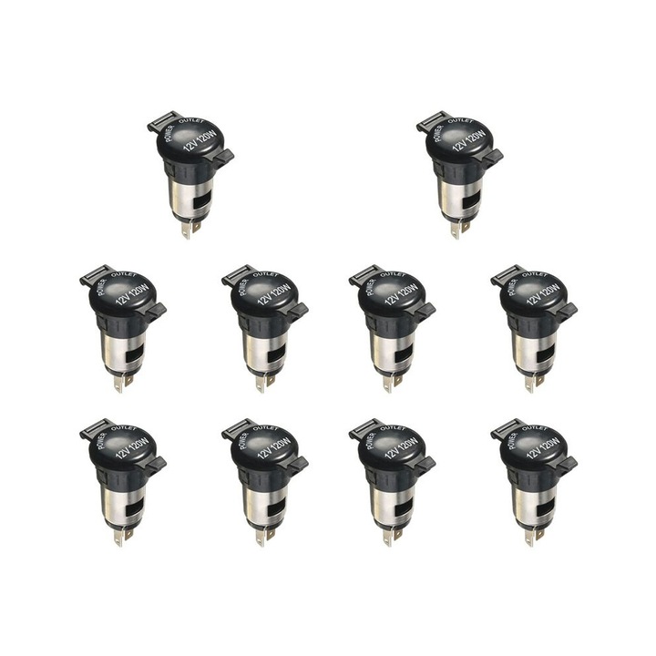 Set 10 prize bricheta 12V 120W negru 2.2x3.3cm