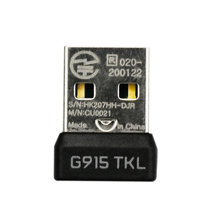 USB adapter vevő vezeték nélküli mechanikus billentyűzethez, fekete