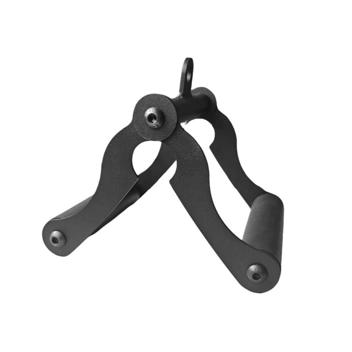 Maner V Bar pentru antrenament forta, otel carbon, negru, 1.5'' diametru