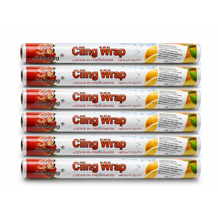 SET 6 Folie alimentara Cling Wrap 30cm x 20m