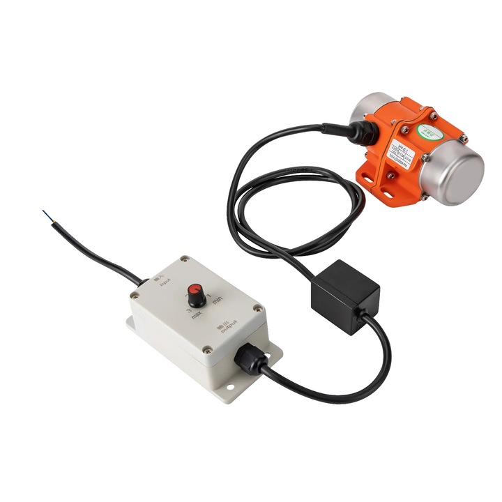 Вибрационен мотор 30W 220V, регулируем контрол на скоростта, алуминий, IP65