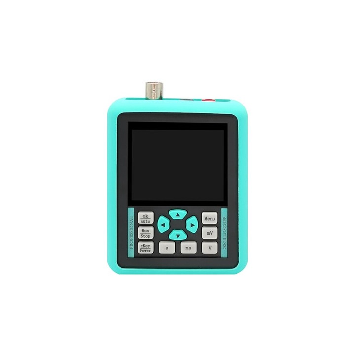Osciloscop digital 120MHz, ecran 2.4 inch, generator semnal, cyan