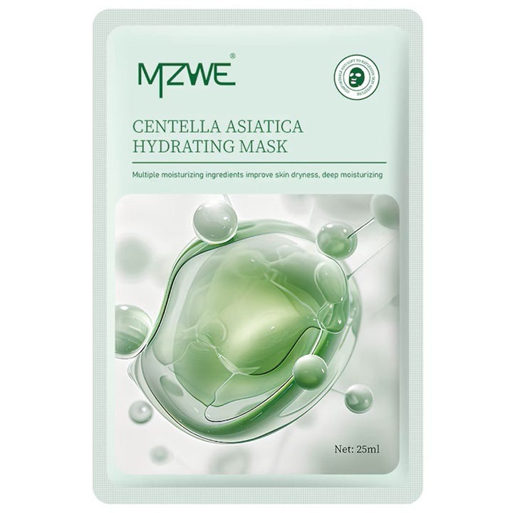 MZWE Centella Asiatica arcmaszk – Mélyhidratálás és nyugtatás érzékeny bőrre, 25ml
