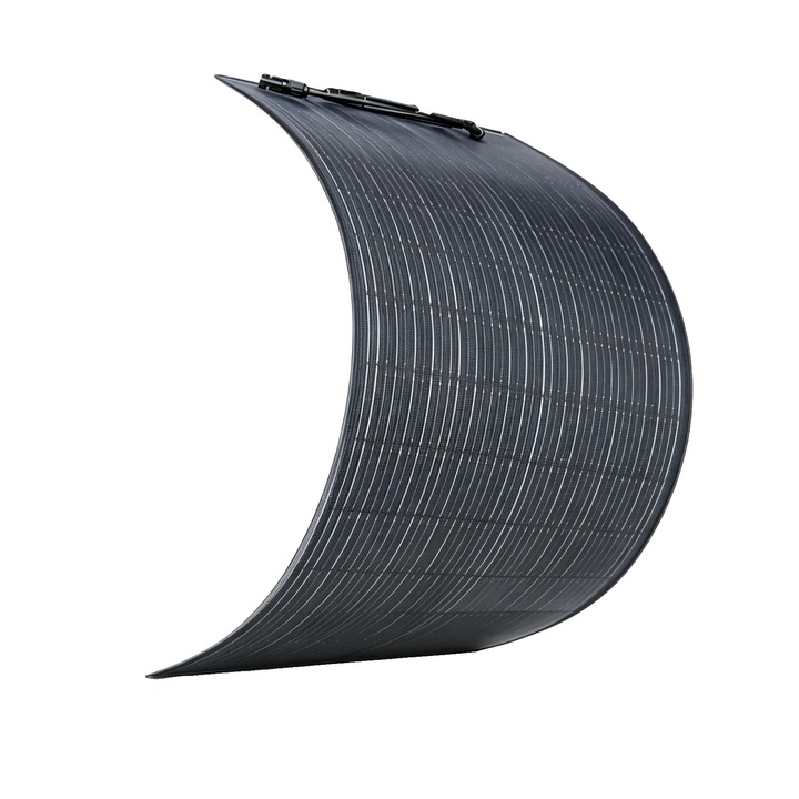 Panou solar flexibil 100W monocristalin 112x45x0.25cm negru