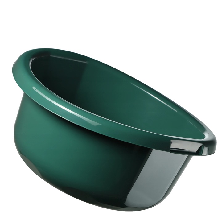 Műanyag tál, ergonomikus, sokoldalú, zöld, 11L