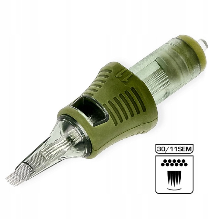 Nemesis Soft Edge Magnum tetováló tűk, 11 tű, 0.30mm, hosszú kúp
