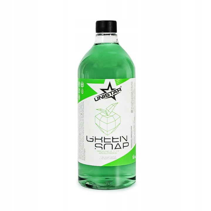 Концентриран сапун Unistar Green Soap, 1л, зелен, аромат на зелена ябълка
