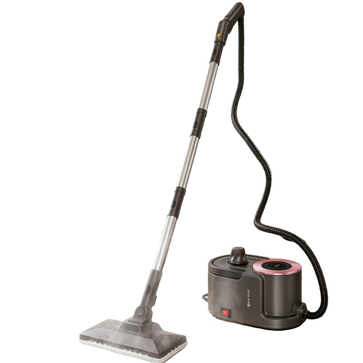 Aparat de curatat cu abur 2000W, portabil, gri inchis, 1.9L