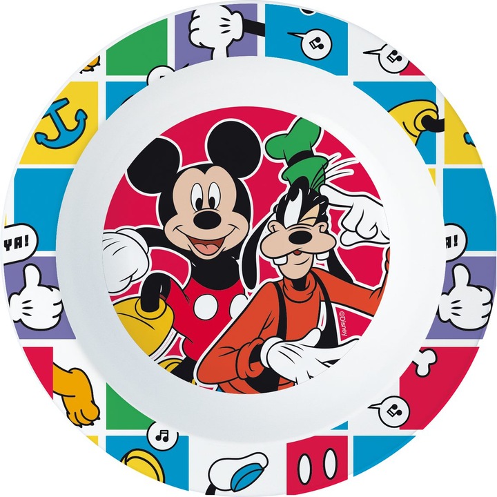 IRIS Licenc Mickey műanyag mélytányér