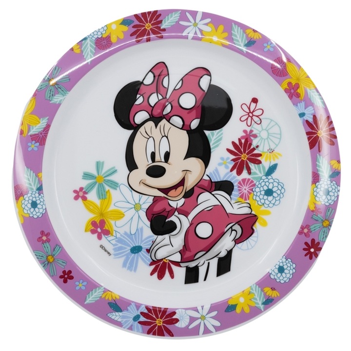 IRIS Licenc Minnie műanyag mikrózható lapostányér