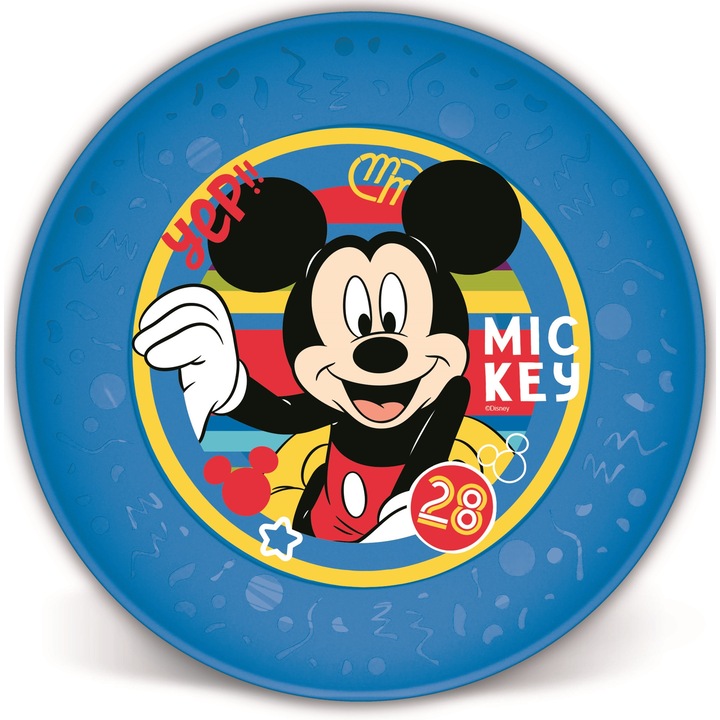 IRIS Licenc Mickey joy műanyag lapostányér
