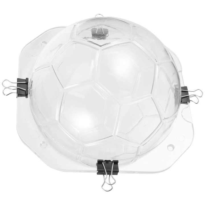 Forma ciocolata minge fotbal 18x18x18cm 6 cavitati transparent