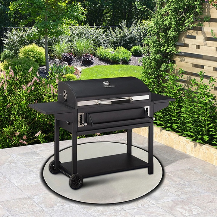 YANYXR tűzálló grill alátét, kerek, többszínű, 60x60cm