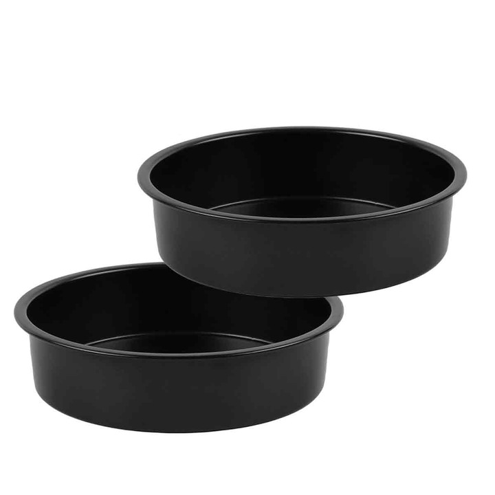 Tava rotunda pentru prajituri, 25cm, negru
