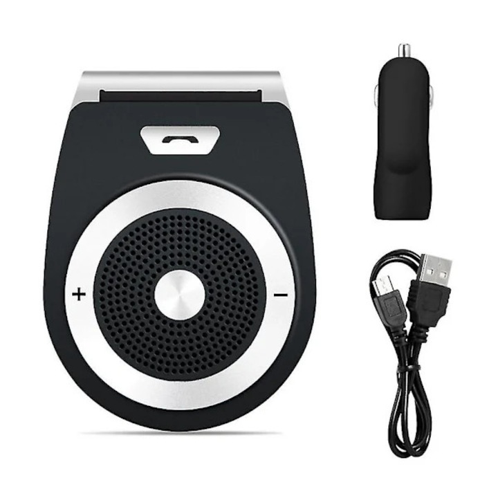 Kit handsfree auto cu senzor miscare, montaj parasolar, functii multiple, negru compact