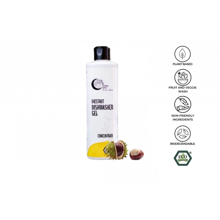 Detergent Eco Concentrat pentru Masina de Spalat Vase cu Castane 500 ml, Terra Gaia