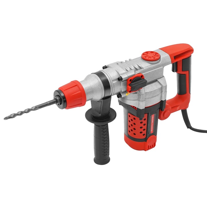 Bormasina electrica 2200W, 6 burghie, rosu, 930RPM, 220V