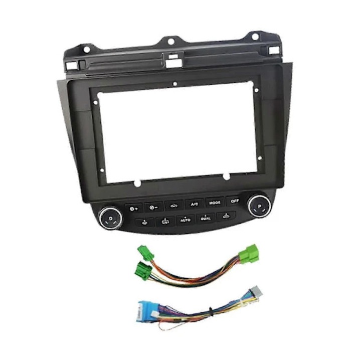 Rama panou radio, set 2 piese, negru, Honda Accord 2003-2007, ABS, dashboard