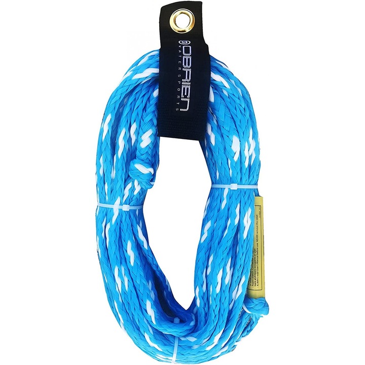 Franghie Tractare Colac 2 Persoane O'Brien Rope 2P Tube, 18.3m, Turcoaz/Alb