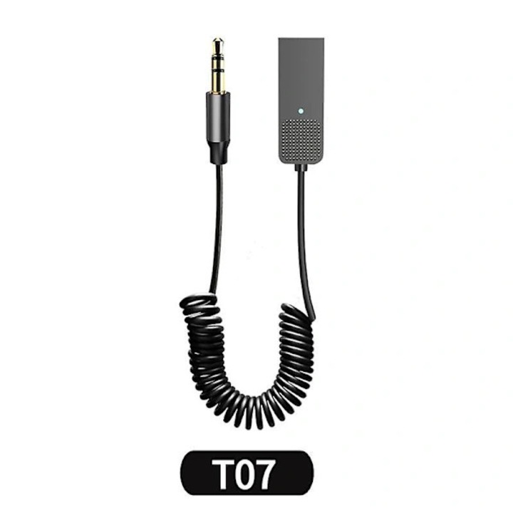 Adaptor Bluetooth 5.2 USB la jack 3.5mm, cablu 45x1.2m, negru