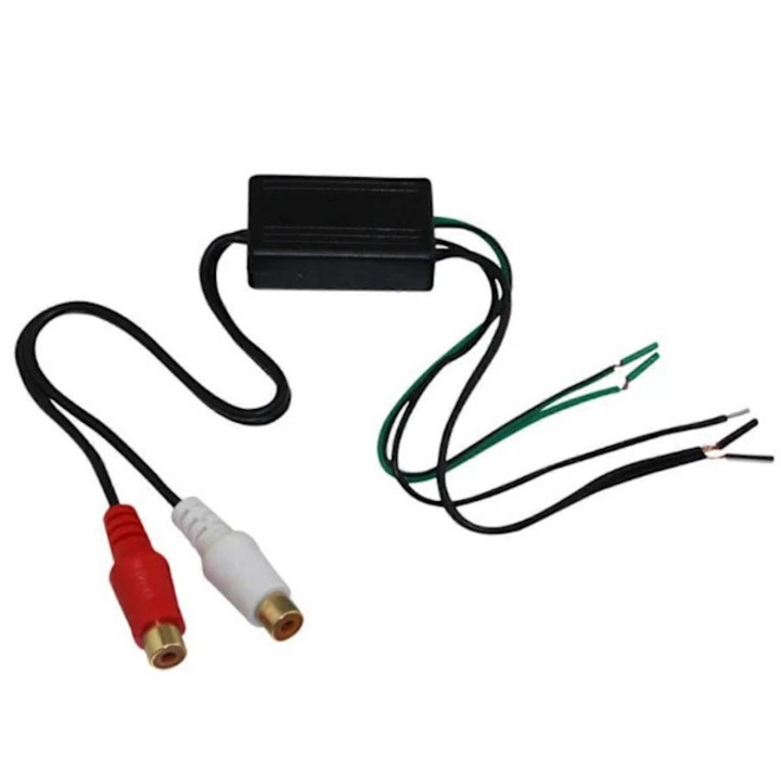 Convertor difuzor la 2 RCA, plastic metal, negru
