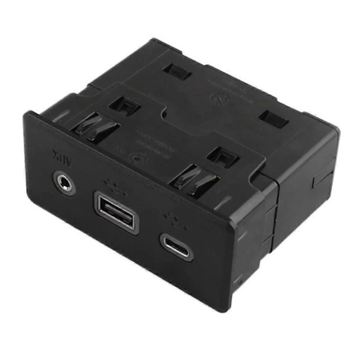 Adaptor port AUX auto negru plastic 2019-2024