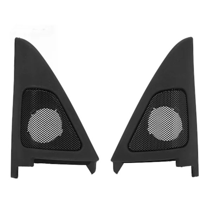Capace difuzoare usa fata, set, negru, ABS metal, 3-SERIES E92 E93 2006-2013