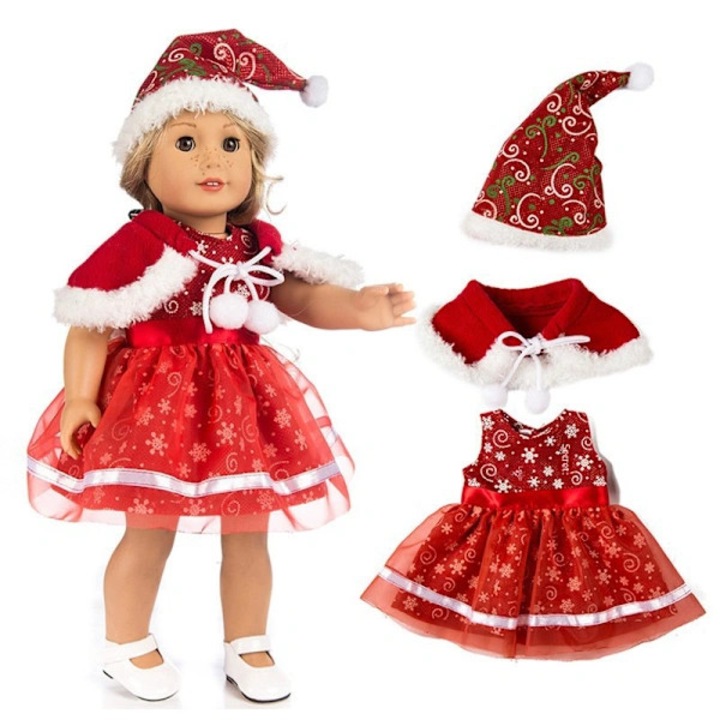 Hercegnő ruha babáknak 40cm, csipke, Halloween Karácsony szett
