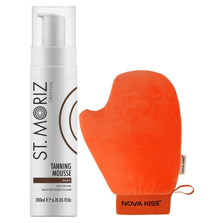 Professzionális önbarnító szett NOVA KISS®, Hab & Kesztyű