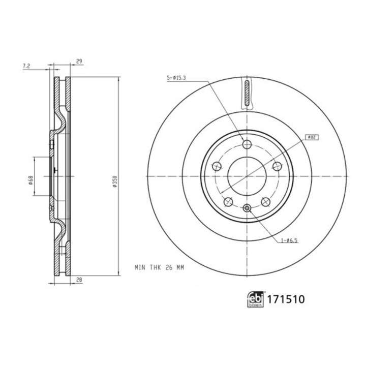 Disc Frana Spate Dreapta/Stanga Audi A6 Allroad C8 A6 C8 A6 C9 A7 A8 D5 E-tron Q7 Q8 Q8 E-tron Vw Touareg 2.0-electric