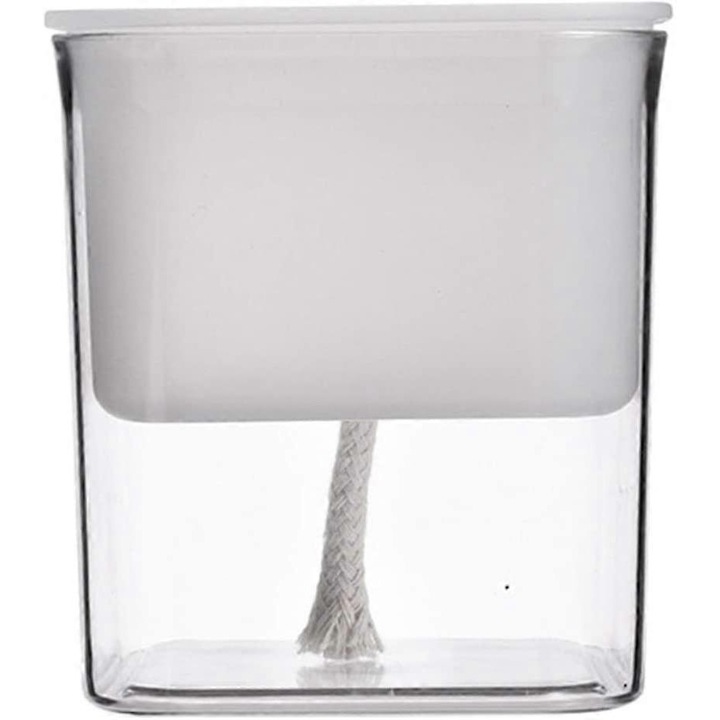 Ghiveci auto-udare transparent 9.1x9.1x11.3cm