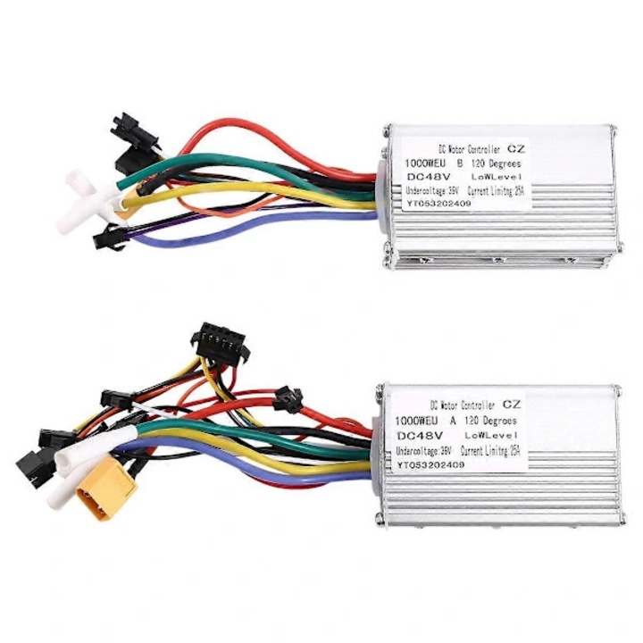 Controlere duble motoare pentru trotineta electrica, ABS metal, negru, set 2 buc
