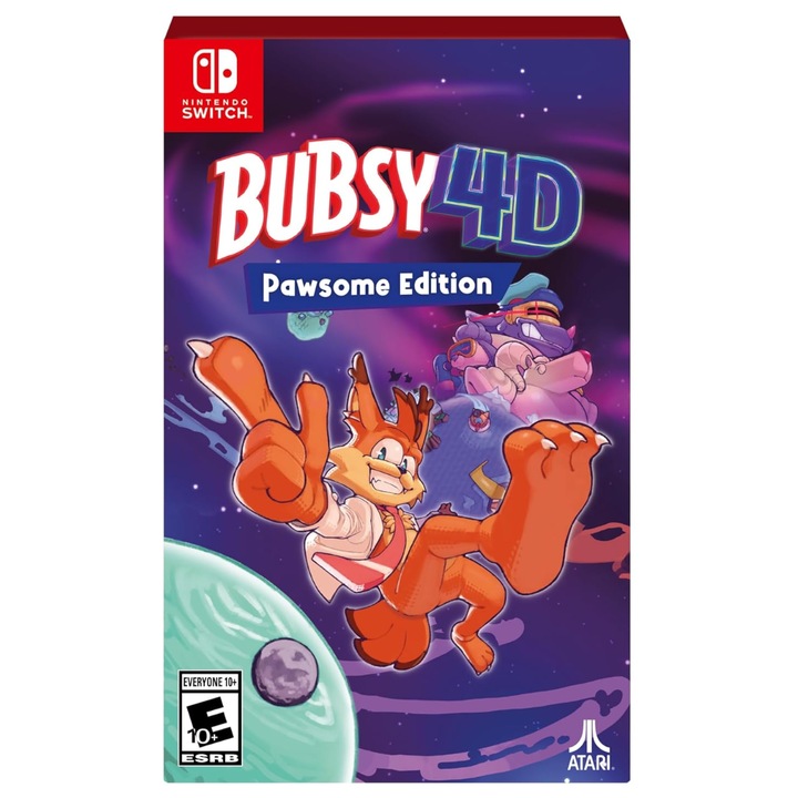 Bubsy 4D Pawsome Edition, Nintendo Switch, Konzol játékszoftver