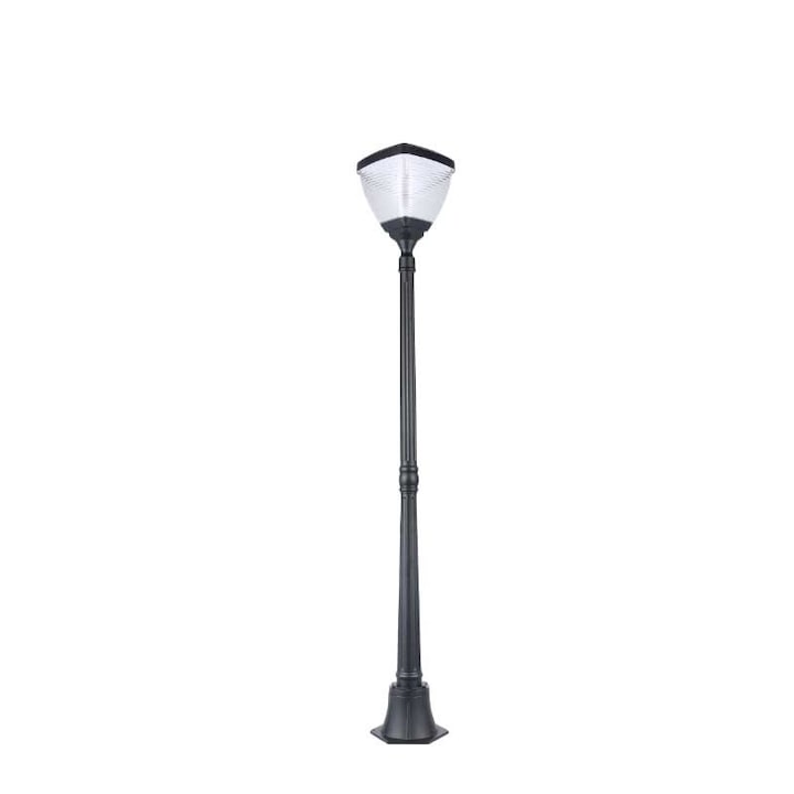 Napelemes Kerti Világítóoszlop H-1.6M, LED 6500K, Alumínium, IP66