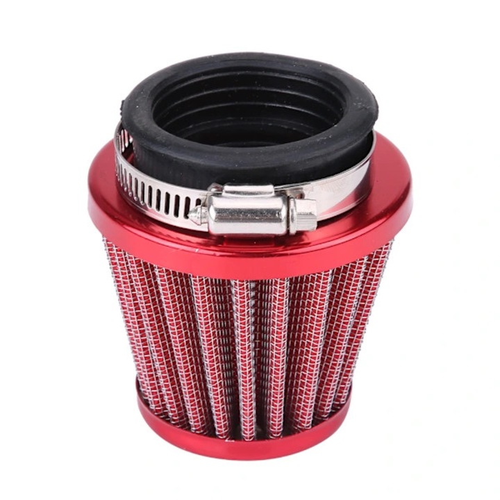 Filtru aer 44mm pentru ATV Gy6 150cc, rosu, 8x7.4cm