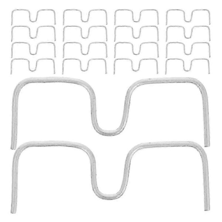 Set 20 suporturi ramuri pomi fructiferi, metal galvanizat, argintiu, 13x3.5x0.3cm