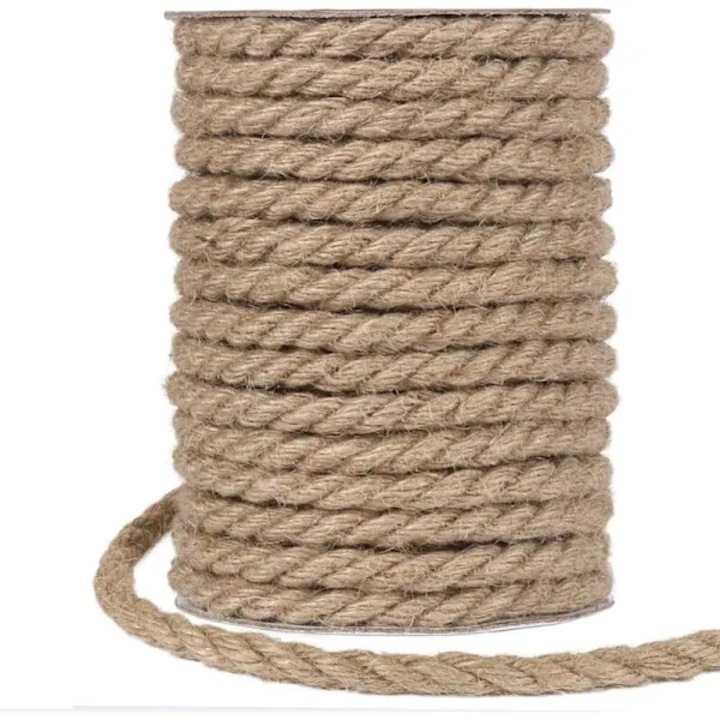 Sfoara din iuta 10mm 20m naturala biodegradabila multifunctionala