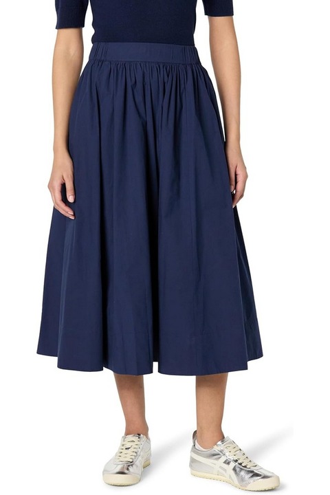 midi din poplin de bumbac The Drop, Bleumarin