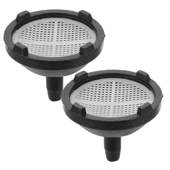 Öntözőtömlő szűrő készlet 2 darab PVC fekete 6.3x5x1.2cm