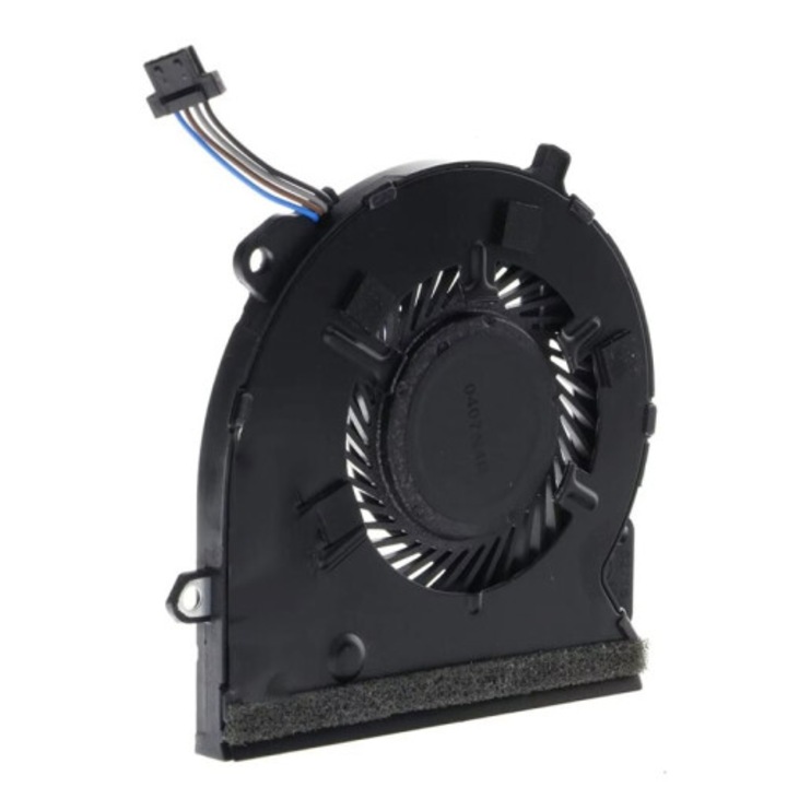 Laptop CPU hűtőventilátor, kompatibilis Pavilion 15-CS/15T-CS/15-CS0033TX/15-CS00615T/15-CS0072WM/15-CS1065CL, 4 eres (4 tűs) csatlakozó, Fekete, 1 db
